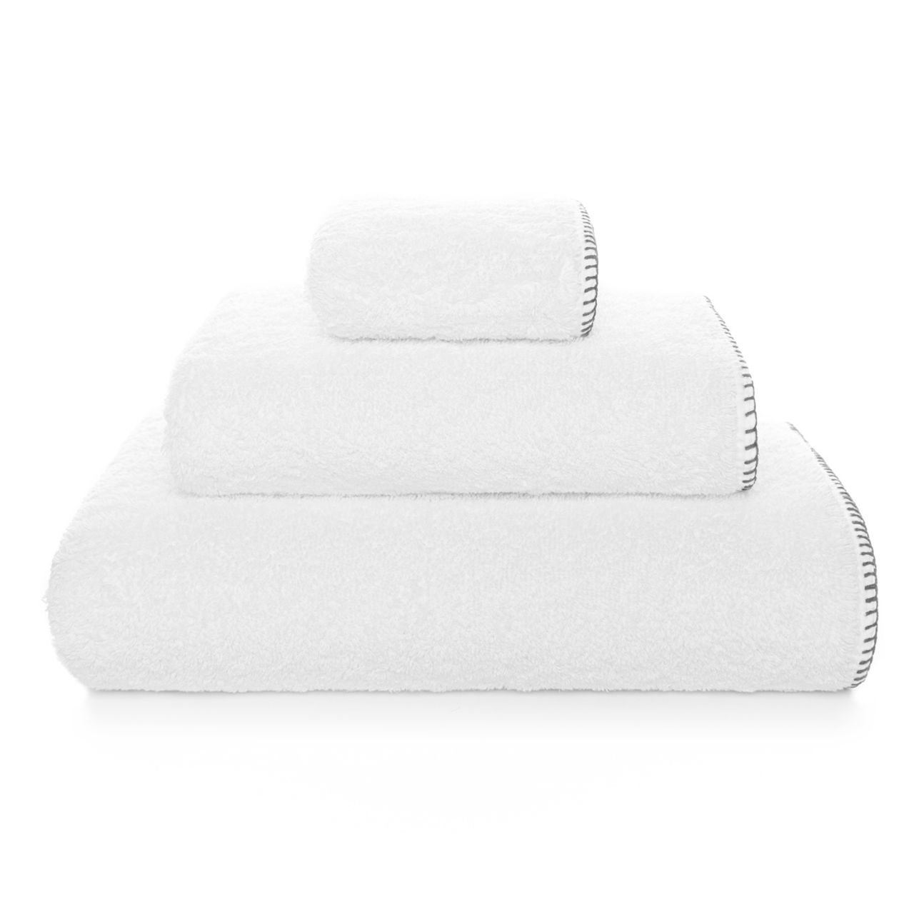 Handtücher, Badezimmer, weiß, Baumwolle, Streifen, 