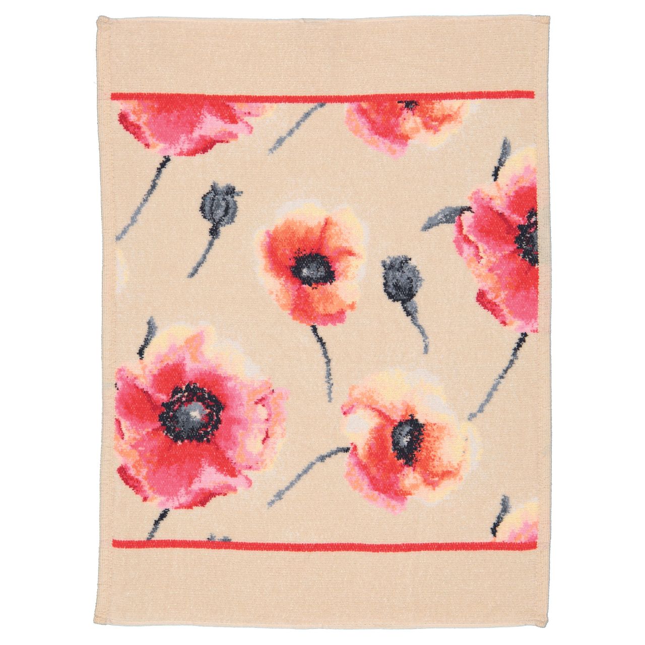 FEILER GERMANY - Chenilleserie "Klatschmohn"