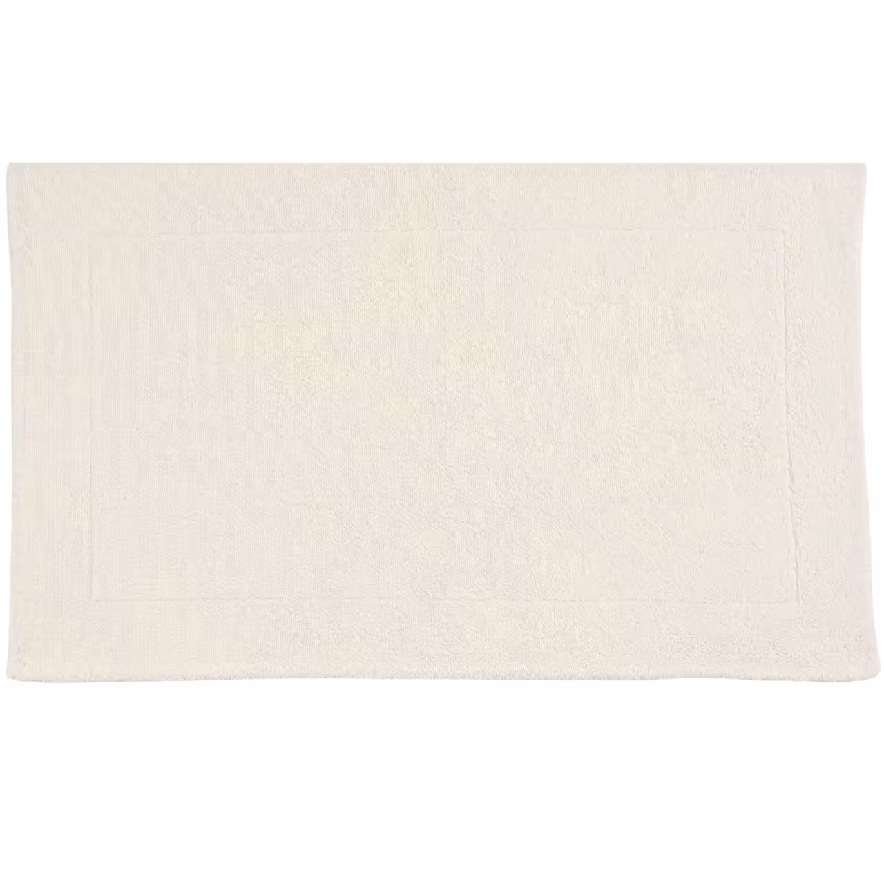 Duschvorleger Double hellbeige rechteckig von oben