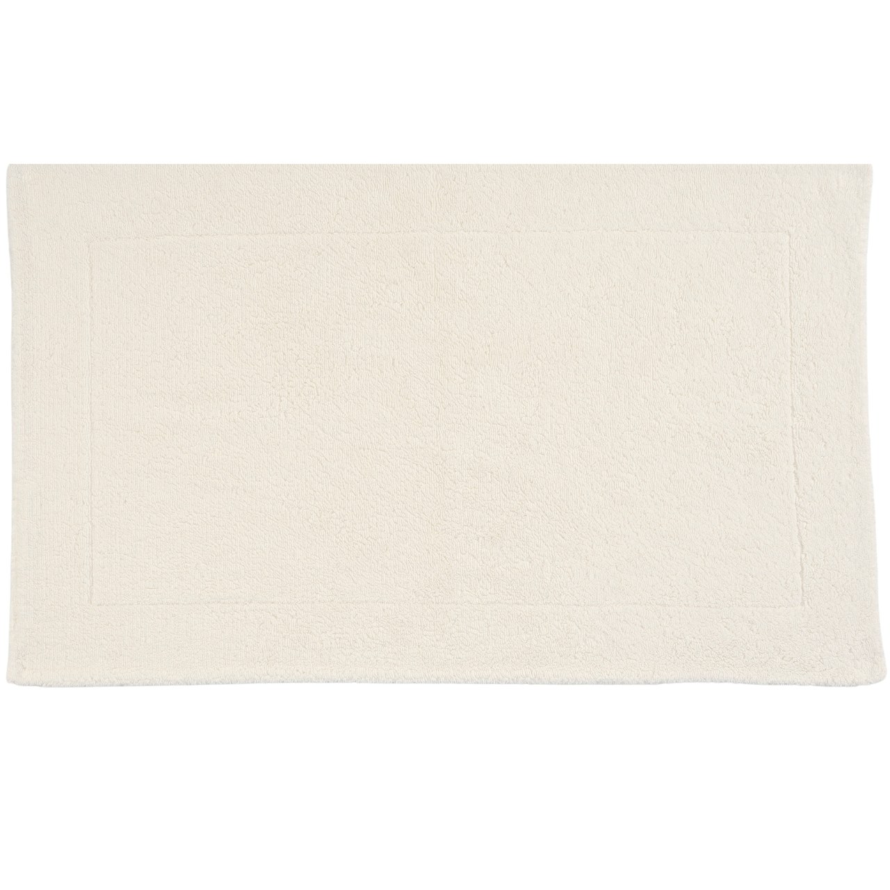 Duschvorleger Double hellbeige rechteckig von oben