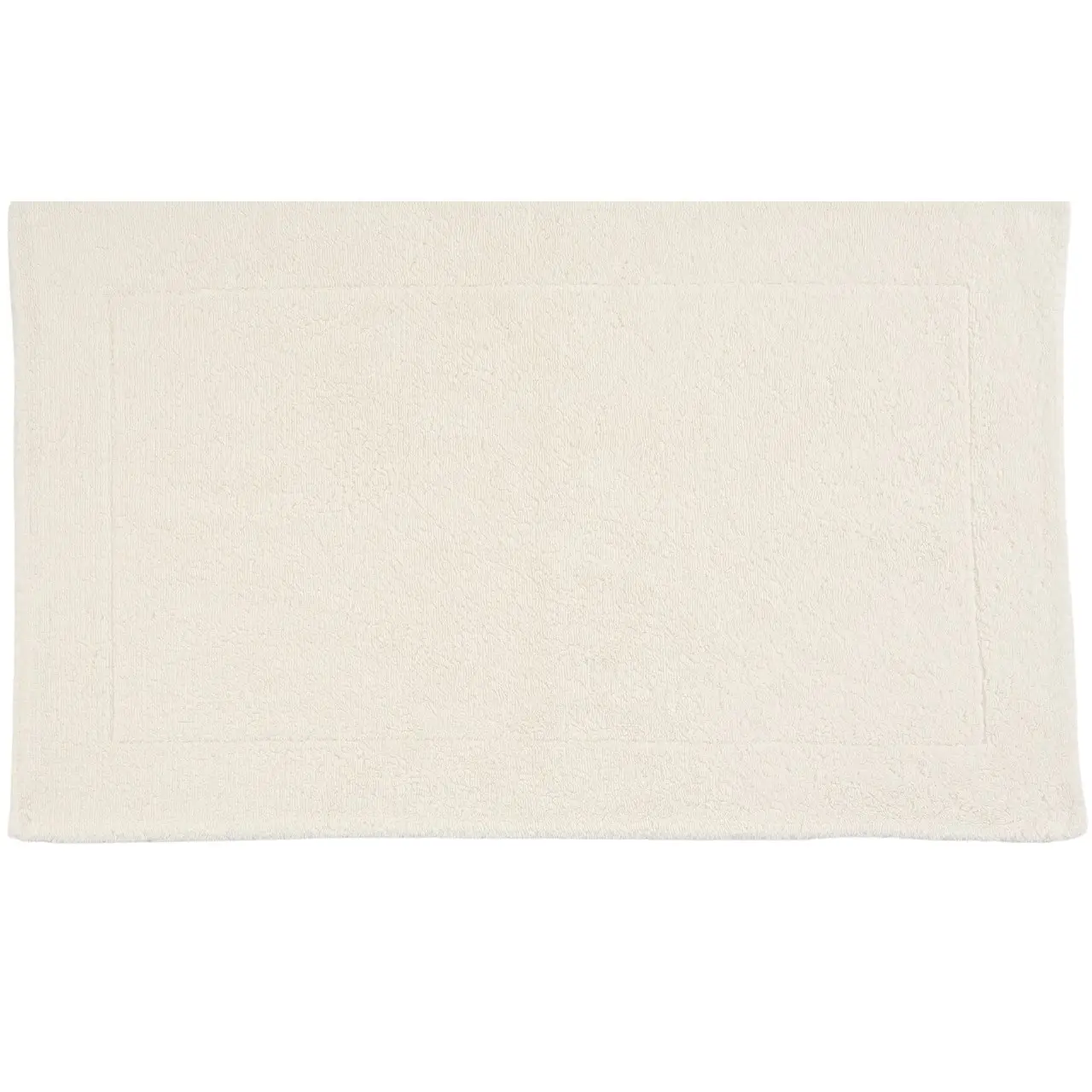 Duschvorleger Double hellbeige rechteckig von oben