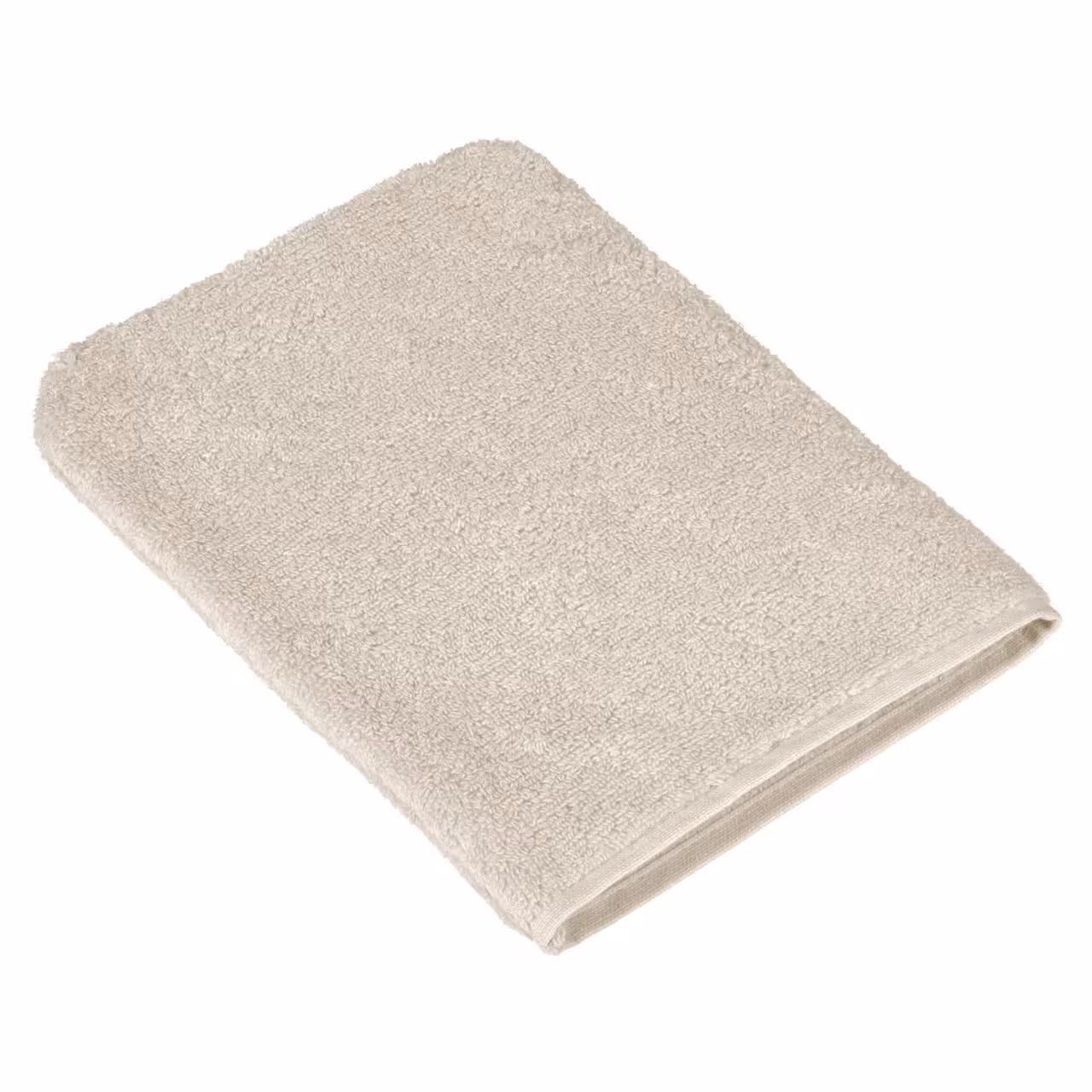 Handtuch, Frottee, Beige, Unifarben, 