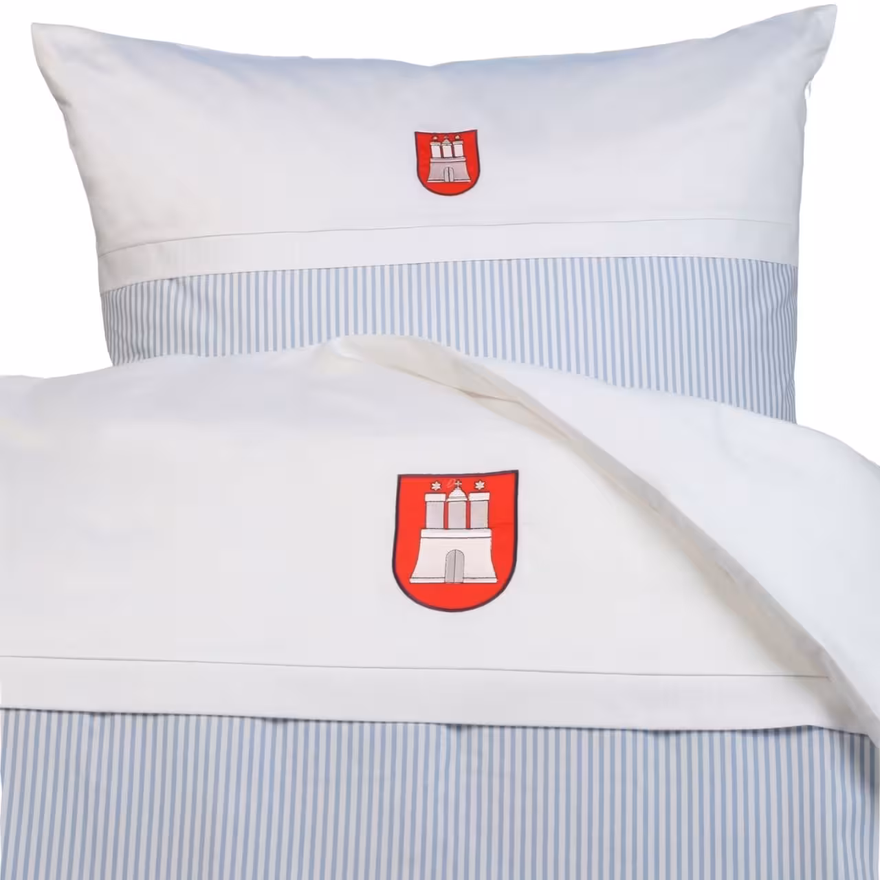 Bettwäsche mit Wappen der Stadt Hamburg