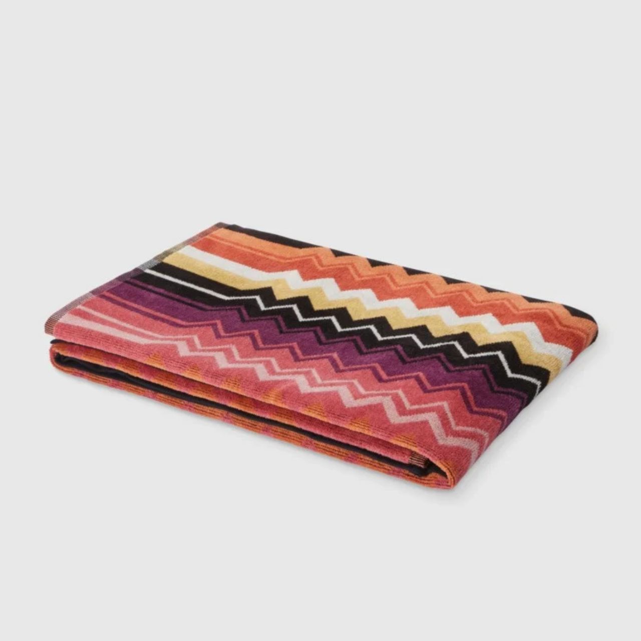 Decke, Strickdecke, Zickzack Muster, Multicolor, Federfarben, 