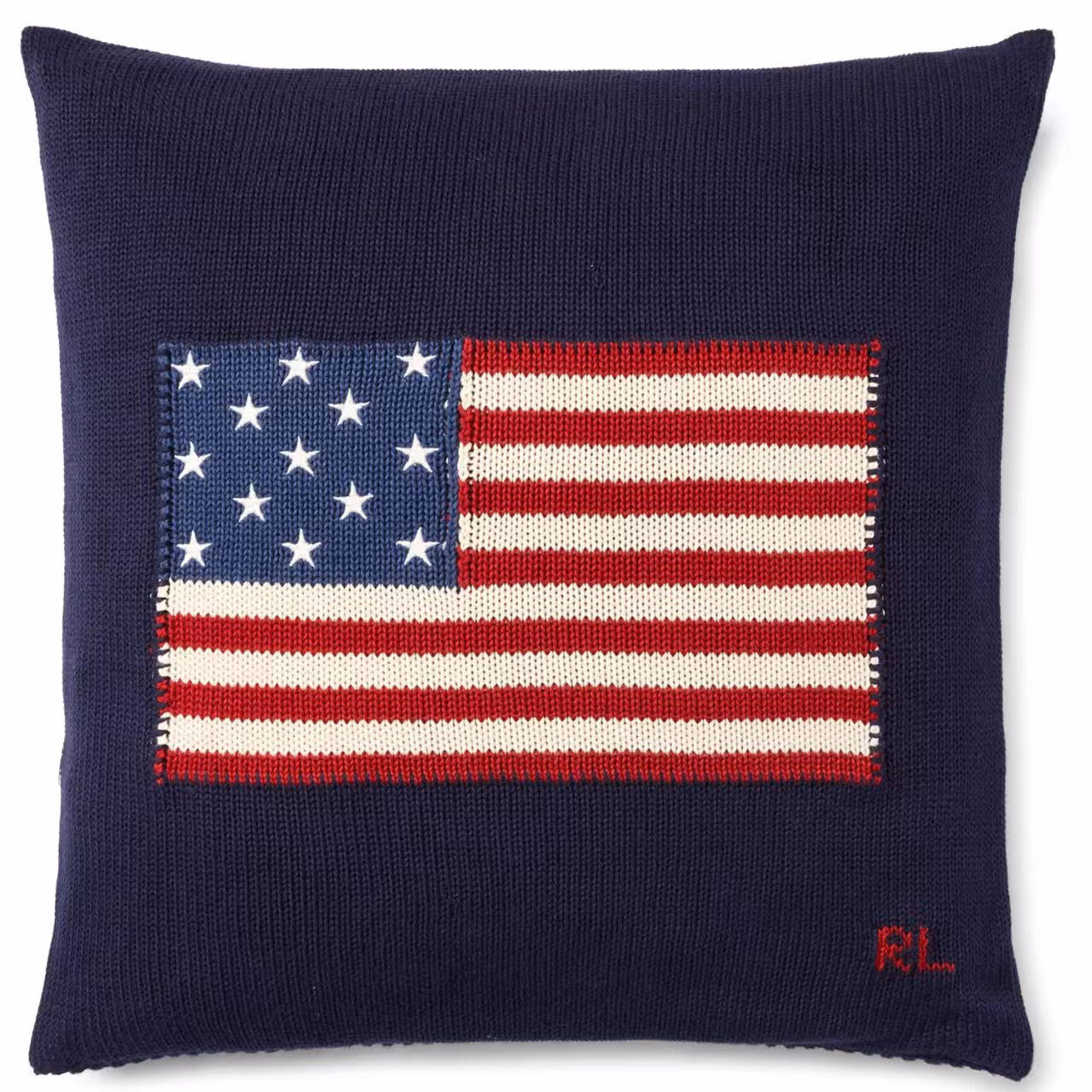 Dekokissen Flag dunkelblau mit US Flagge Vorderseite