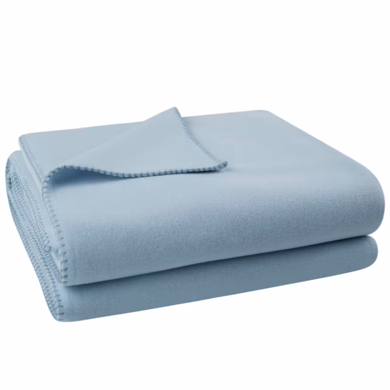 Fleecedecke hellblau gefaltet