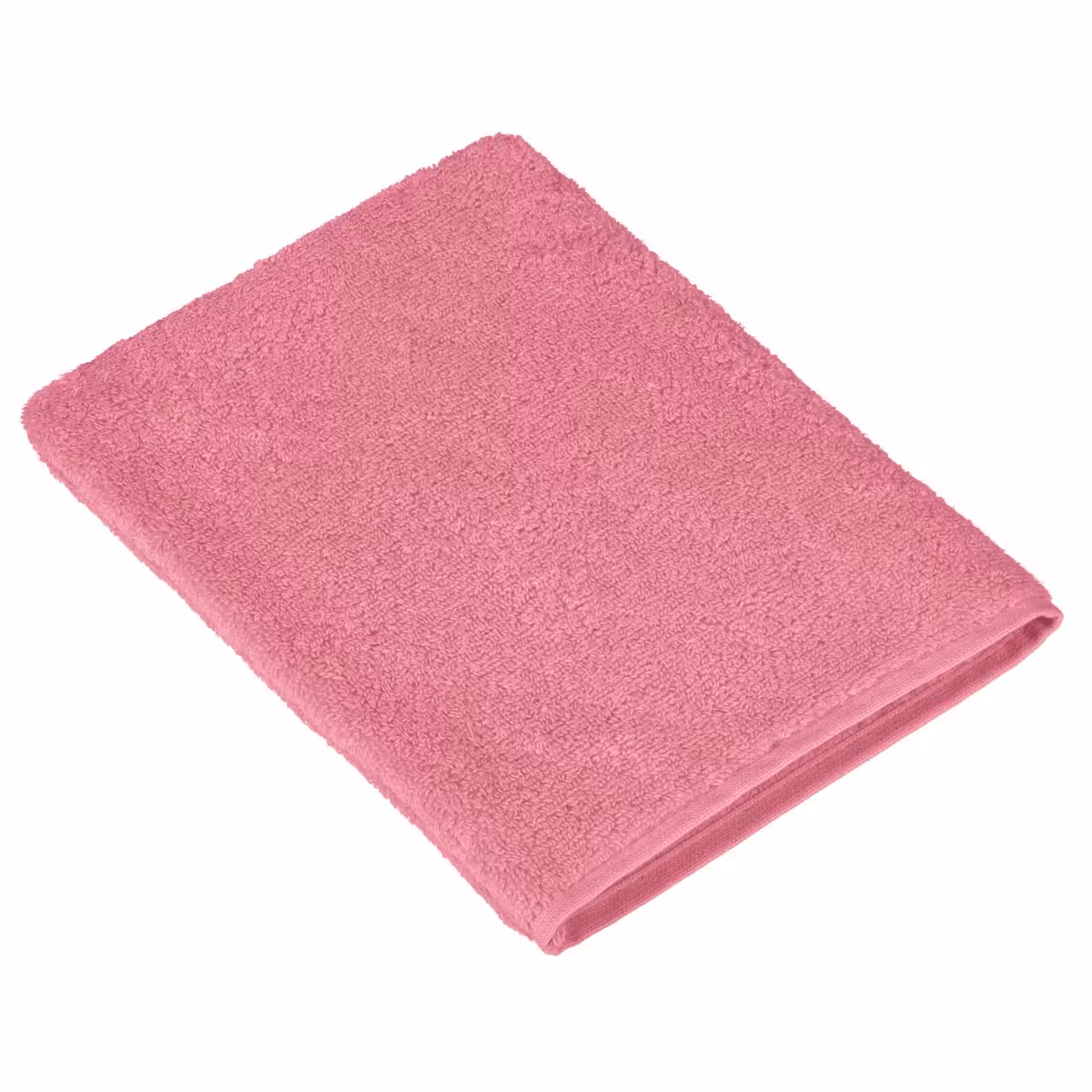 Handtuch, Frottee, Rosa, Einfarbig, 