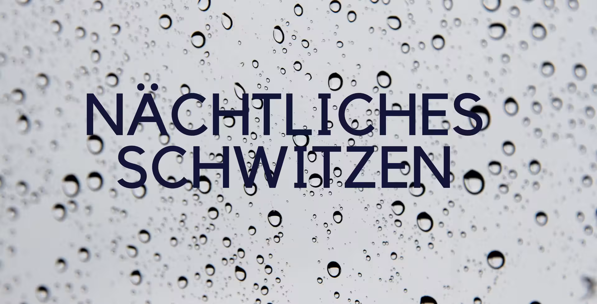 Grafikbild mit Schriftzug Schwitzen in der Nacht 