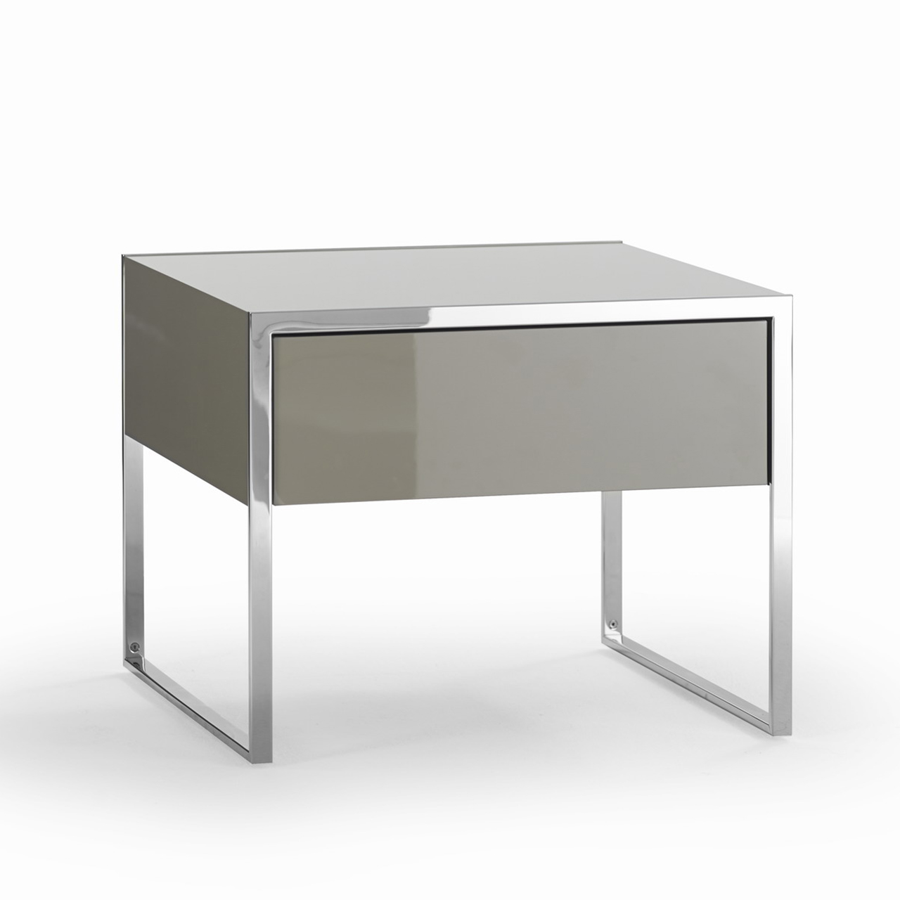 Nachttisch Yomei beige auf weiß