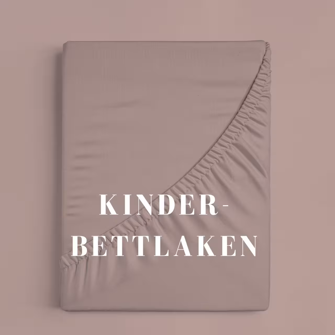 Bettlaken gefaltet in Altrosa