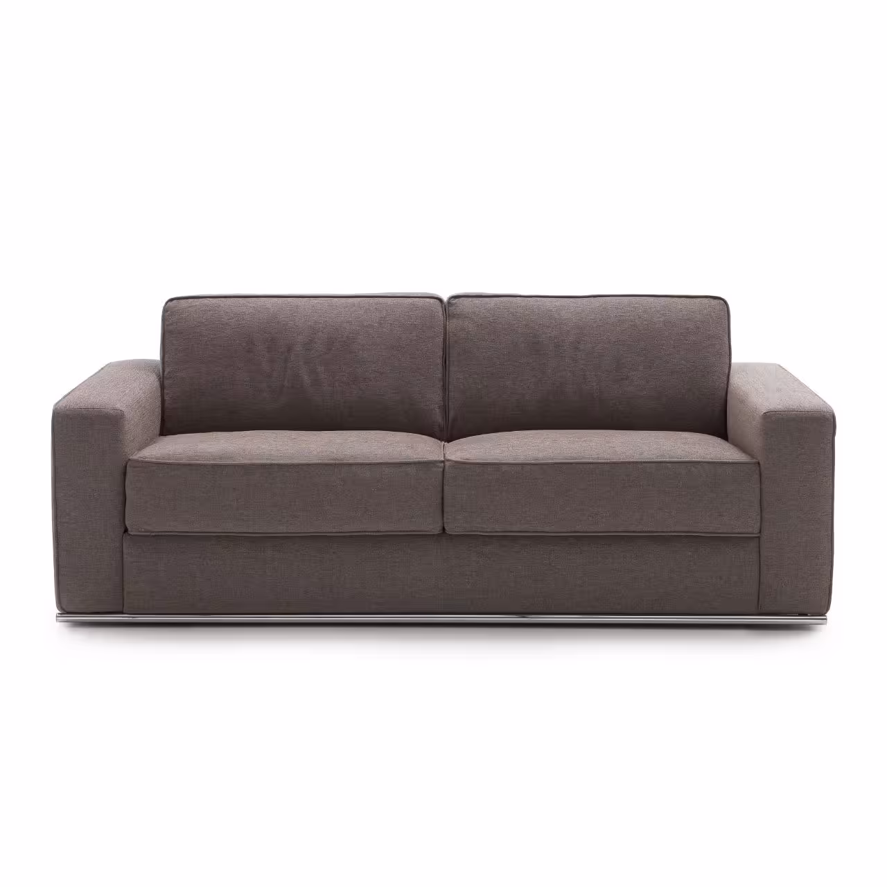 Schlafsofa Prince graubraun auf weiß