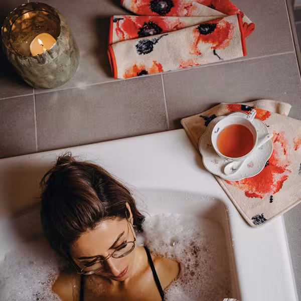 Badewanne, Wanne, Bath, Tee?, Handtuch?, 