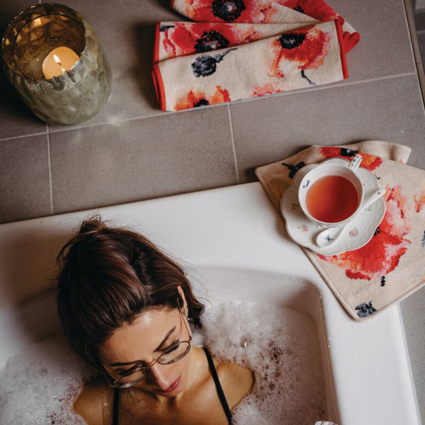 Badewanne, Wanne, Bath, Tee?, Handtuch?, 