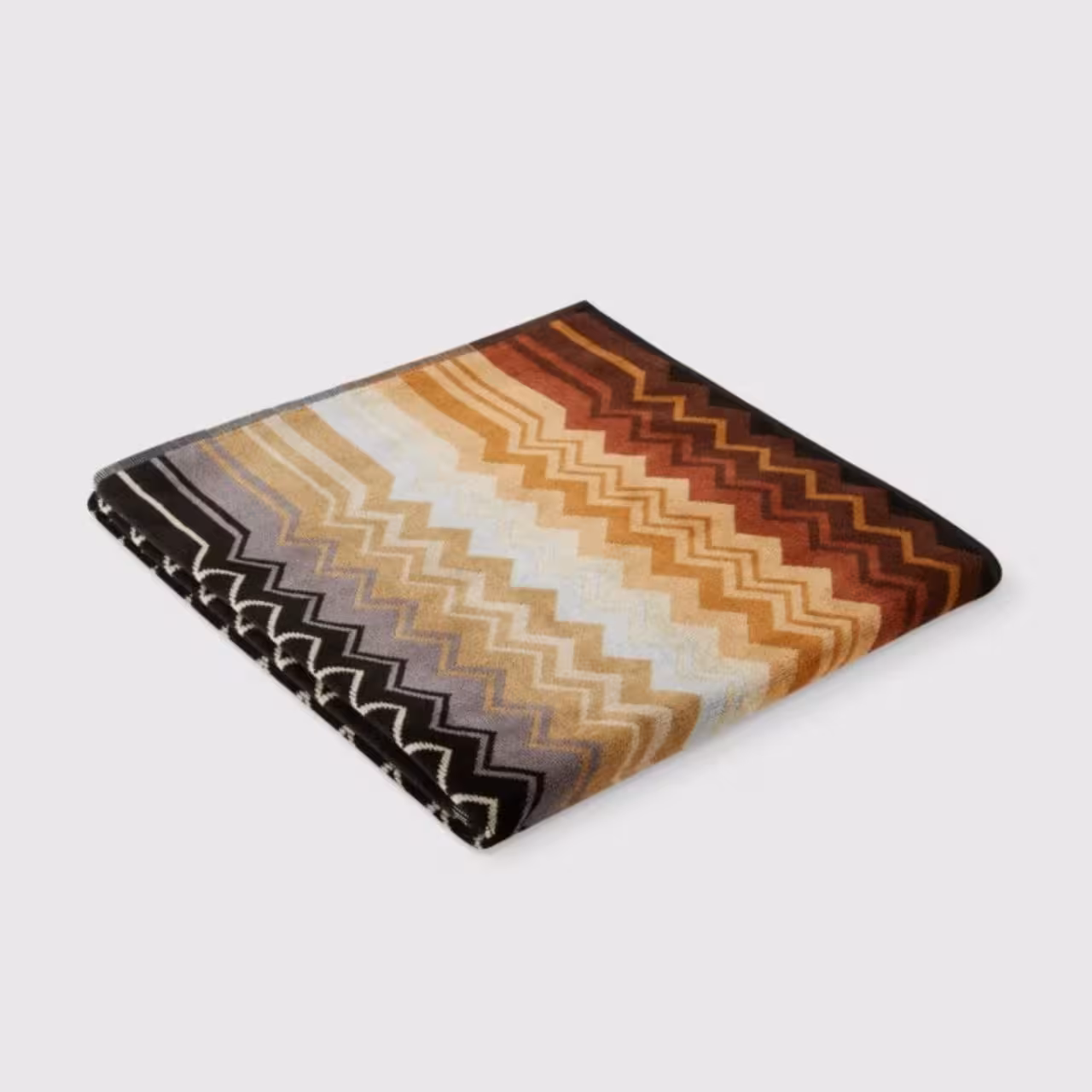 plattendeblanket, Zickzackmuster, mehrfarbig, gefaltete Decke, Wohnaccessoire, 