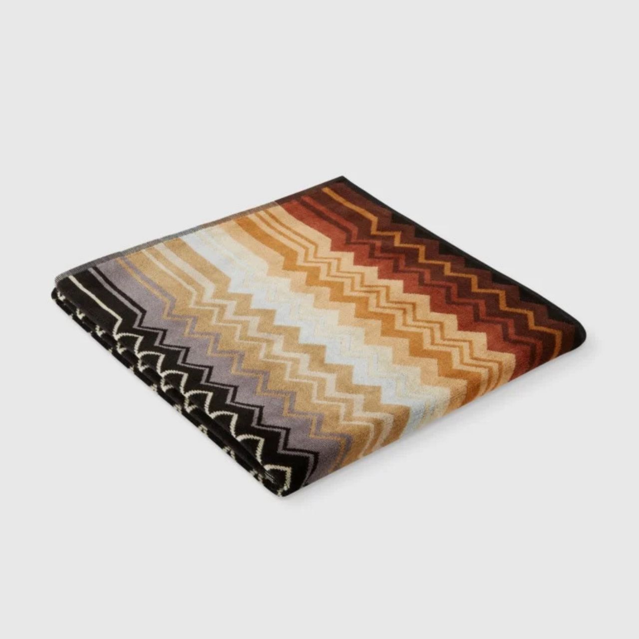 plattendeblanket, Zickzackmuster, mehrfarbig, gefaltete Decke, Wohnaccessoire, 