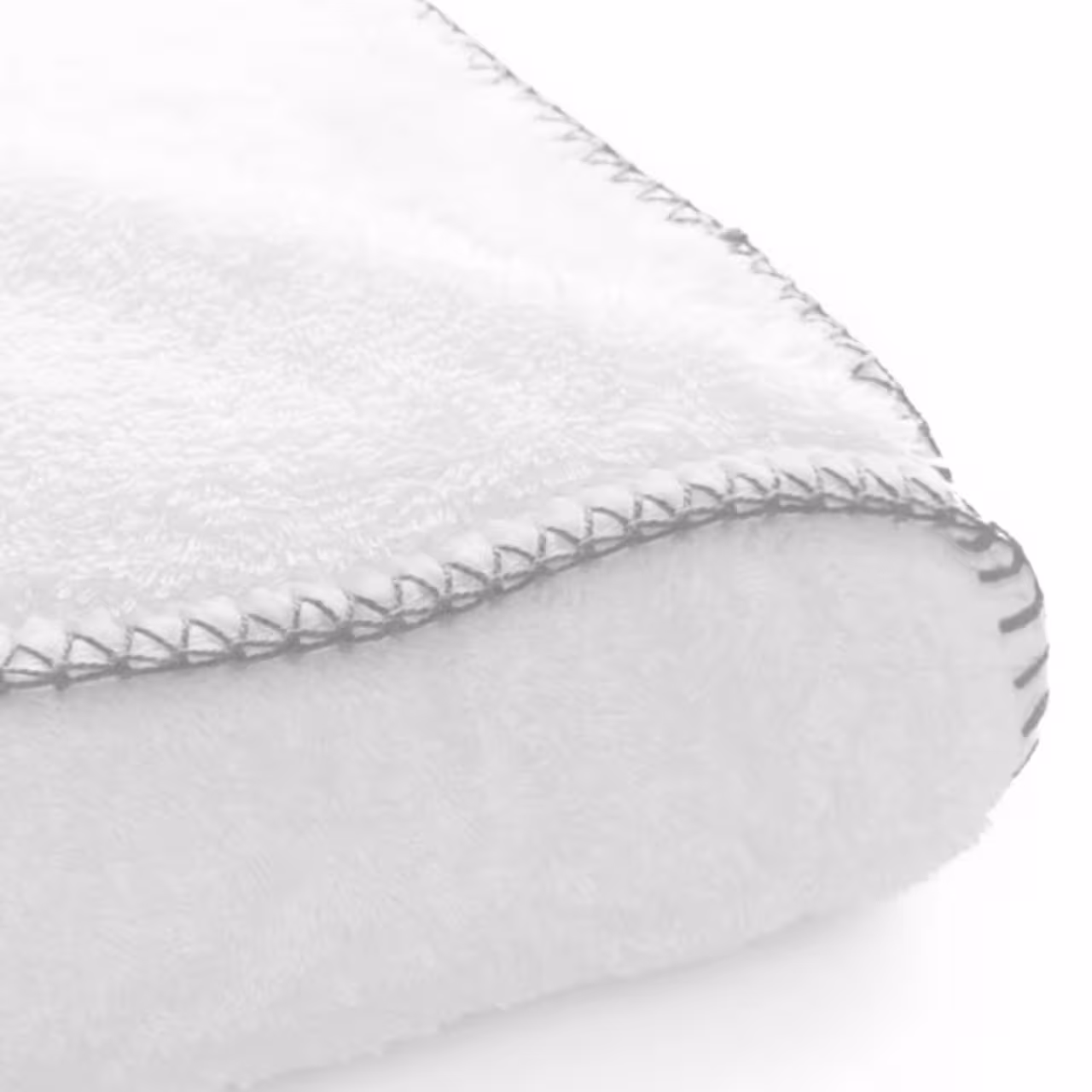 Plüsch, Fleece, gestickt, Ecknaht, weiches Gewebe, 