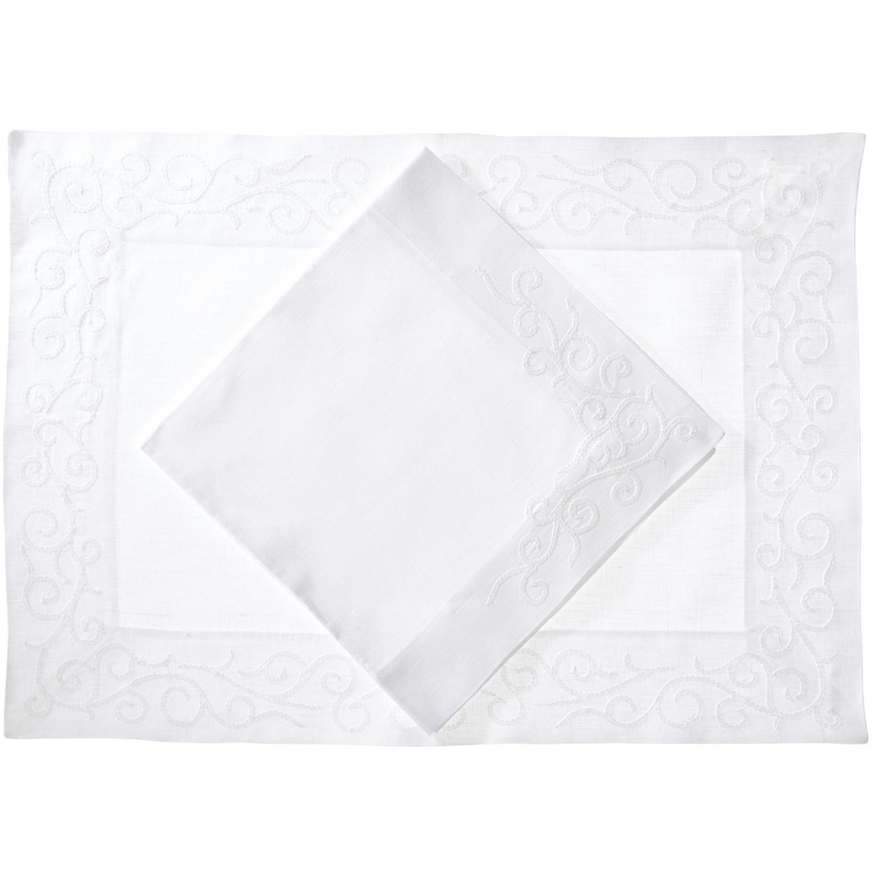 ERI TEXTILES - Leinenserviette "Arabesk"