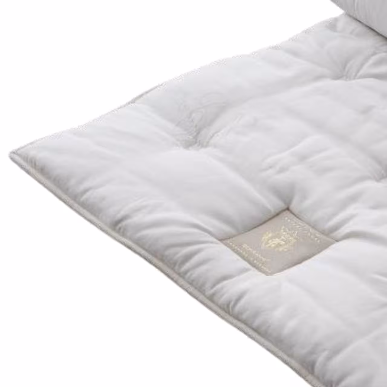 Topper Lotus Natur offwhite Kante Detail