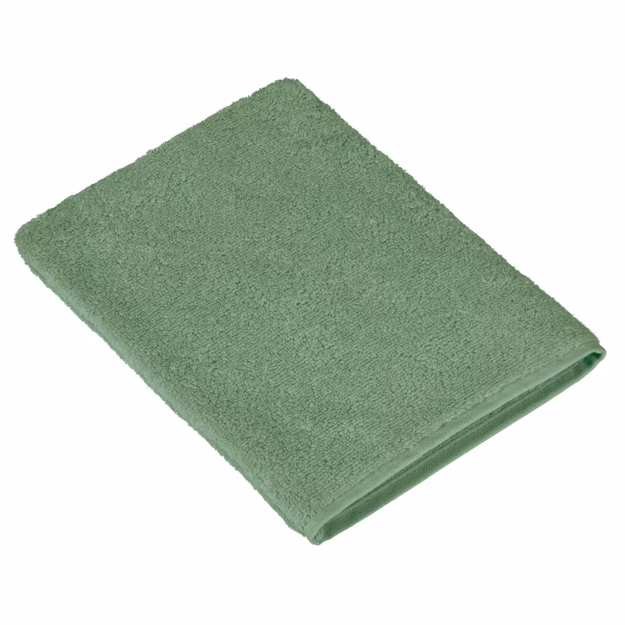 Handtuch, Frottee, Grün, Uni-Farbe, Baumwolle, 