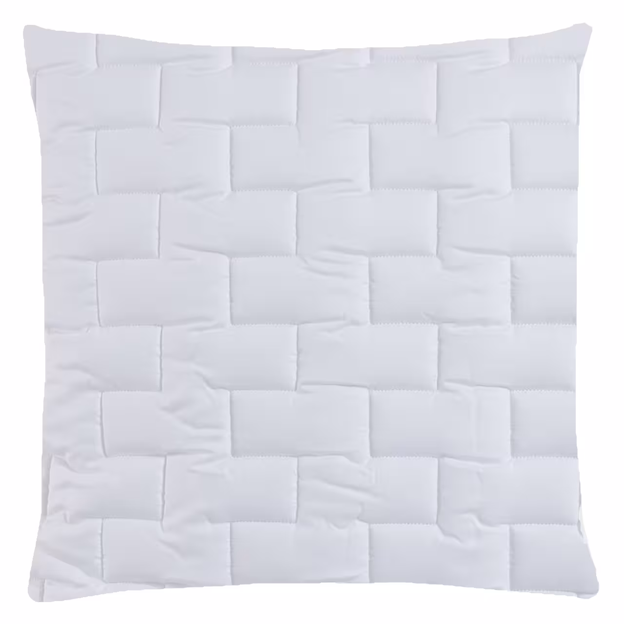Kissen 40x40 cm weiß gesteppt auf weiß