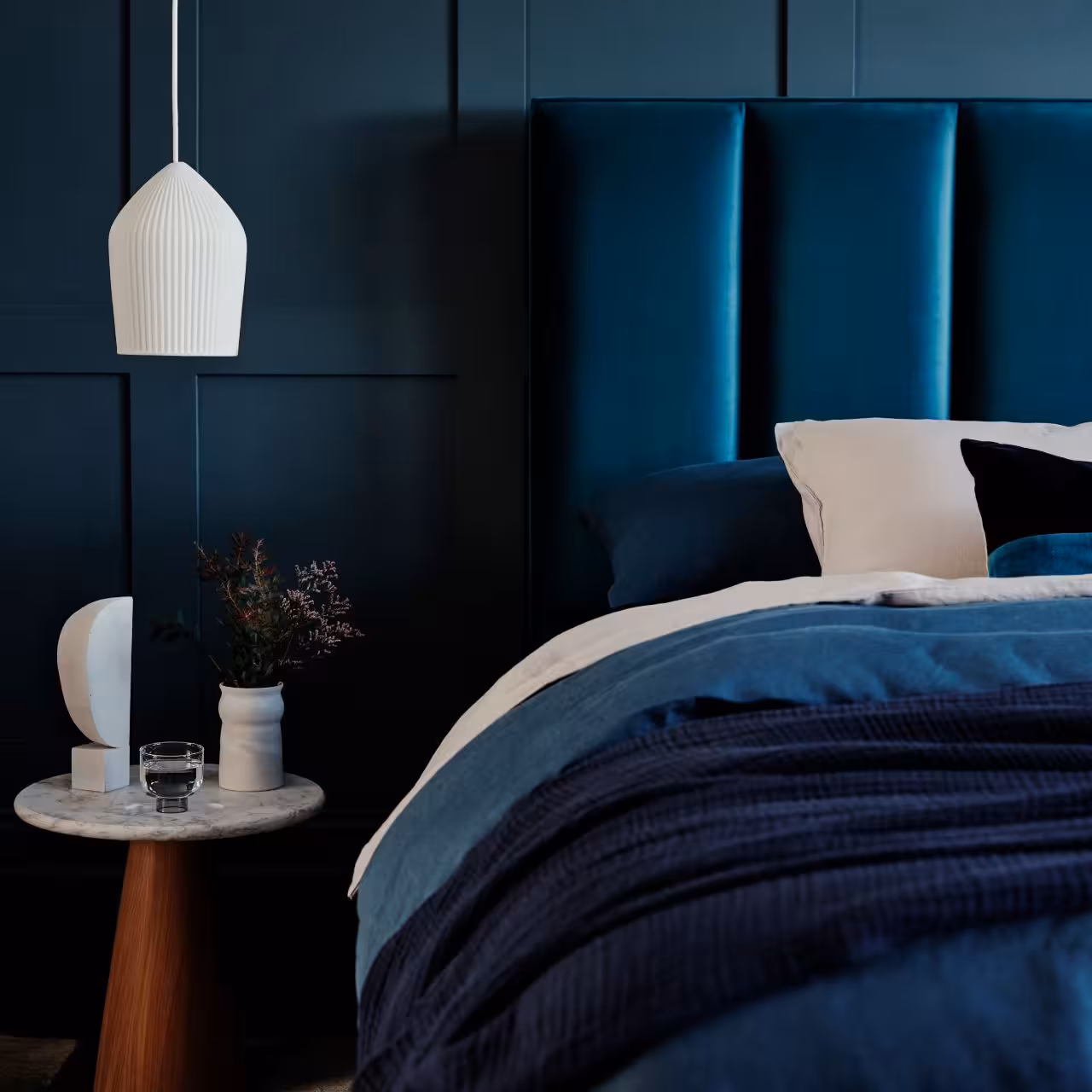 Vispring Signatory Ceto Detail blau