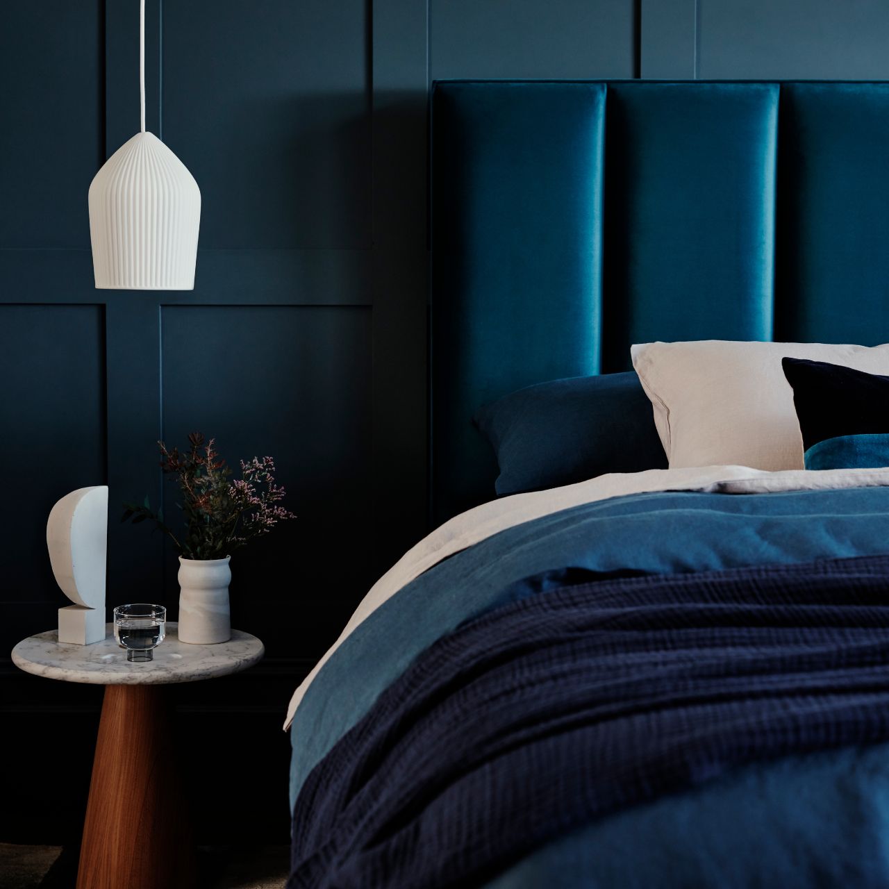Vispring Signatory Ceto Detail blau Vispring Signatory Ceto Detail blau