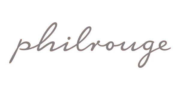 Philrouge Schriftzug in hellem Grau