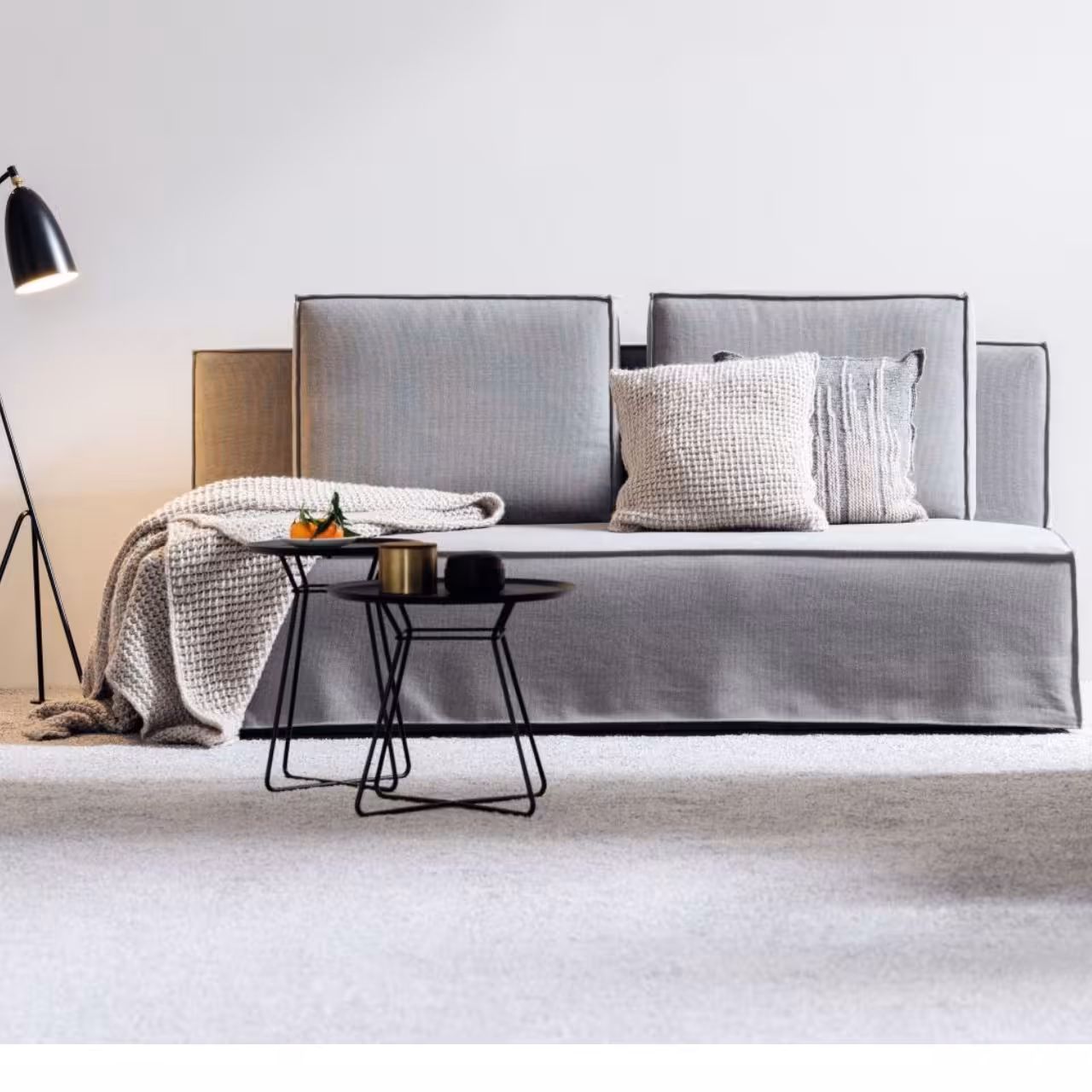 Sofa Ell grau in Wohnzimmer