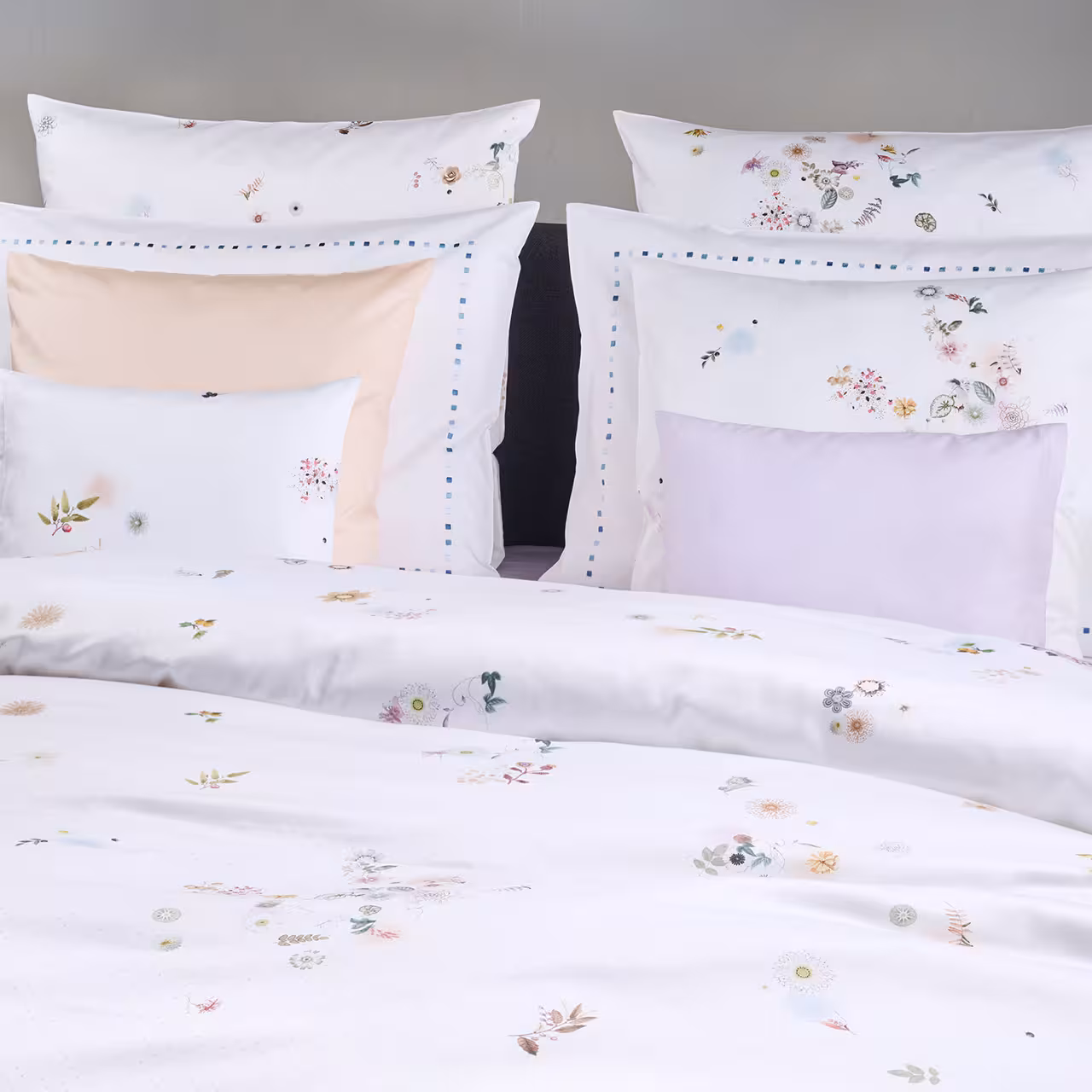 Bettwäsche, Kissenbezug, Blumenmuster, Weiß, Duvet-Bezug, 
