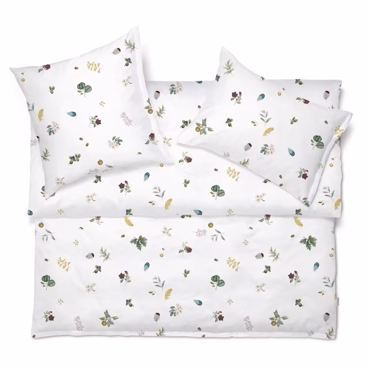 Bettwäsche, Kopfkissen, Blumenmuster, Weiß, Bettwäsche-Set, 