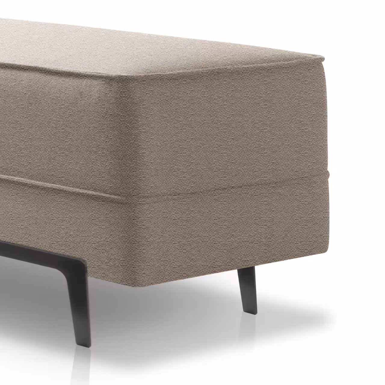 Bettbank Adonis beige auf weiß