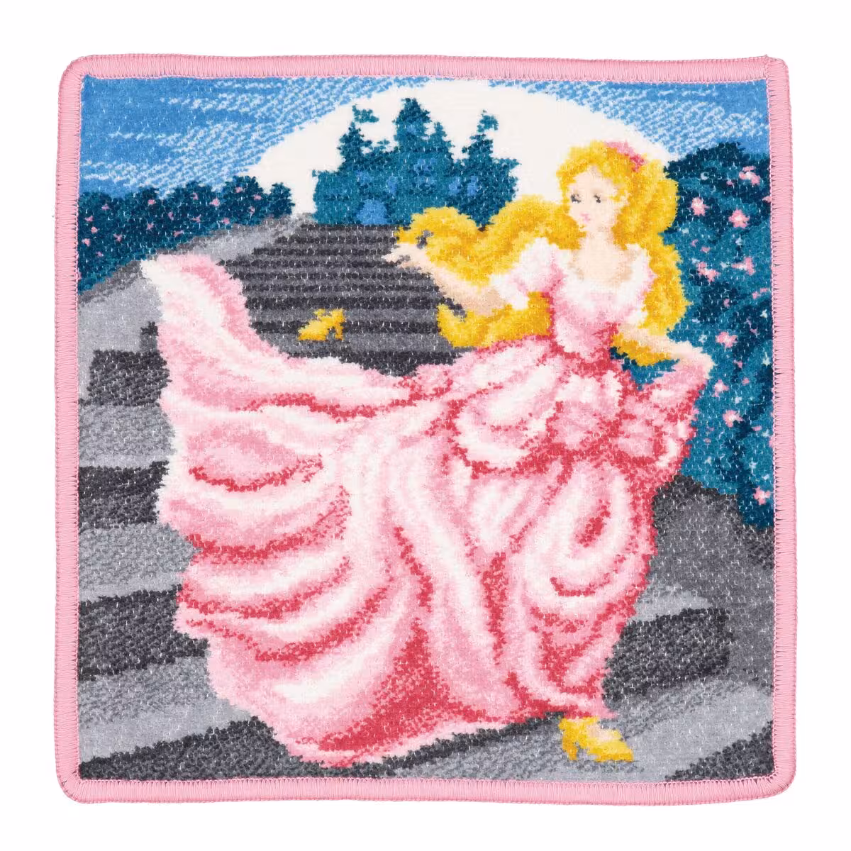 Puppenbild, Prinzessin, Rosa Kleid, Layout mädchen, Wandtuch, 
