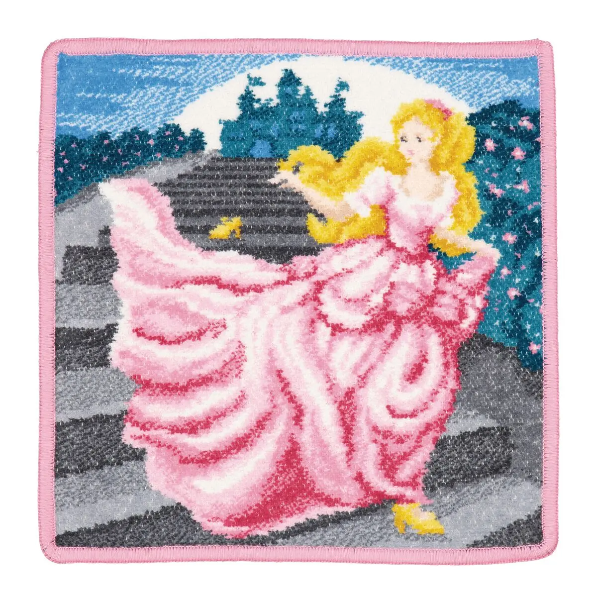 Puppenbild, Prinzessin, Rosa Kleid, Layout mädchen, Wandtuch, 