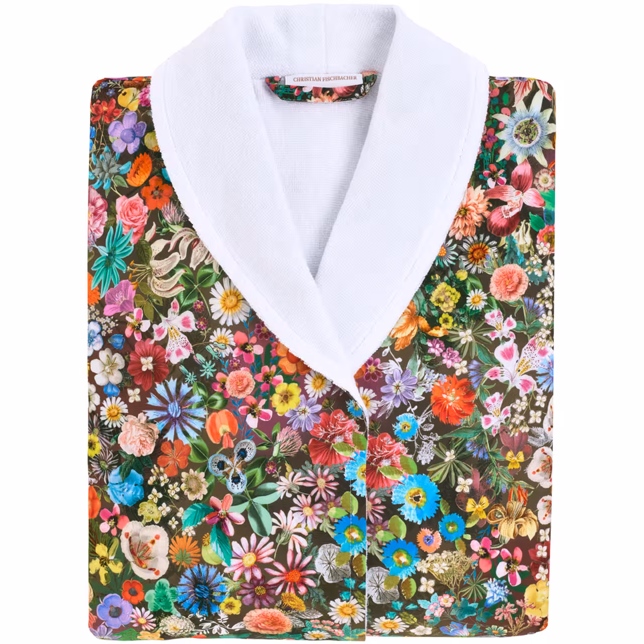 robe, kimono, floral pattern, white collar, bathrobe, 