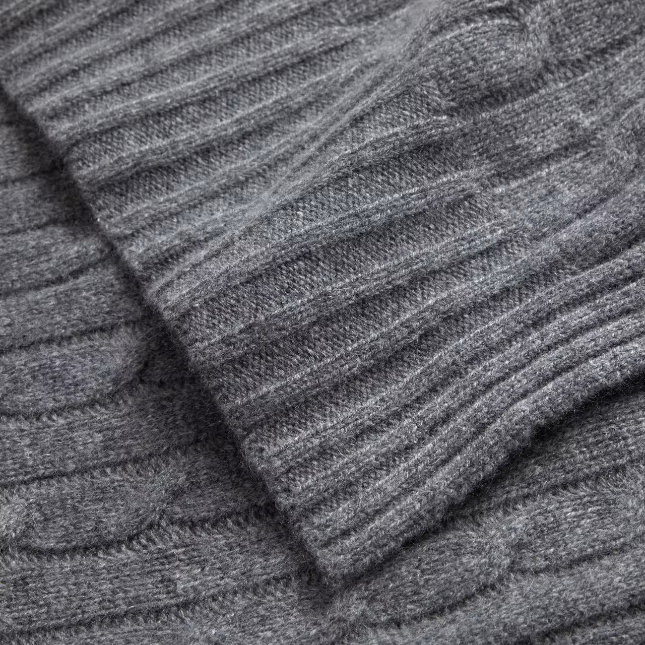 Wolle, Strick, Grau, Pullover, Material mix, 