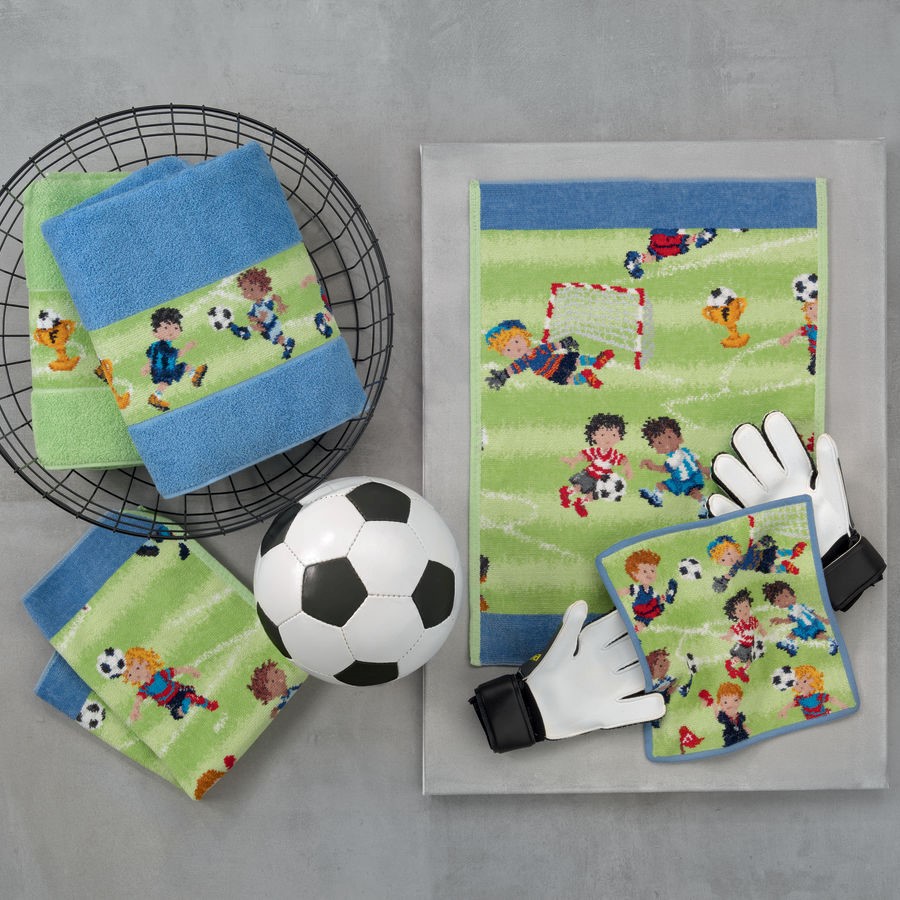 FEILER MINI - Kinderfrottier "Soccer Border"