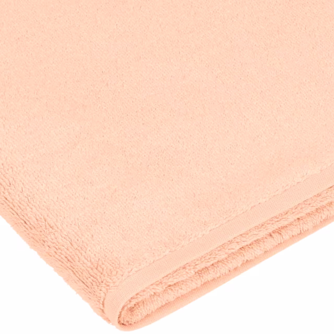 Handtuch, Frottee, Apricot, Baumwolle, Bordüre, 