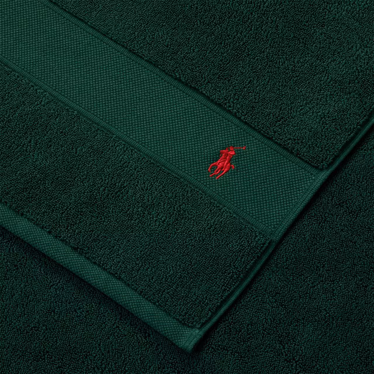 Polo Player Frottier grün Detail Logo Stickerei