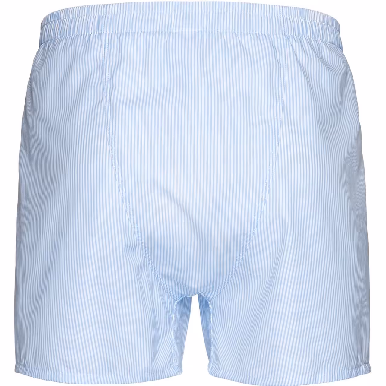 Boxershorts hellblau weiß gestreift auf weiß hihinten