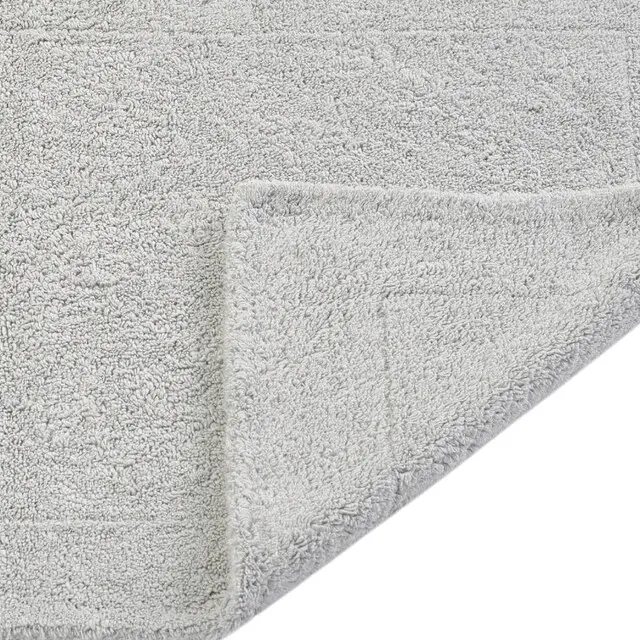 Duschvorleger Double silbergrau rechteckig  Detail