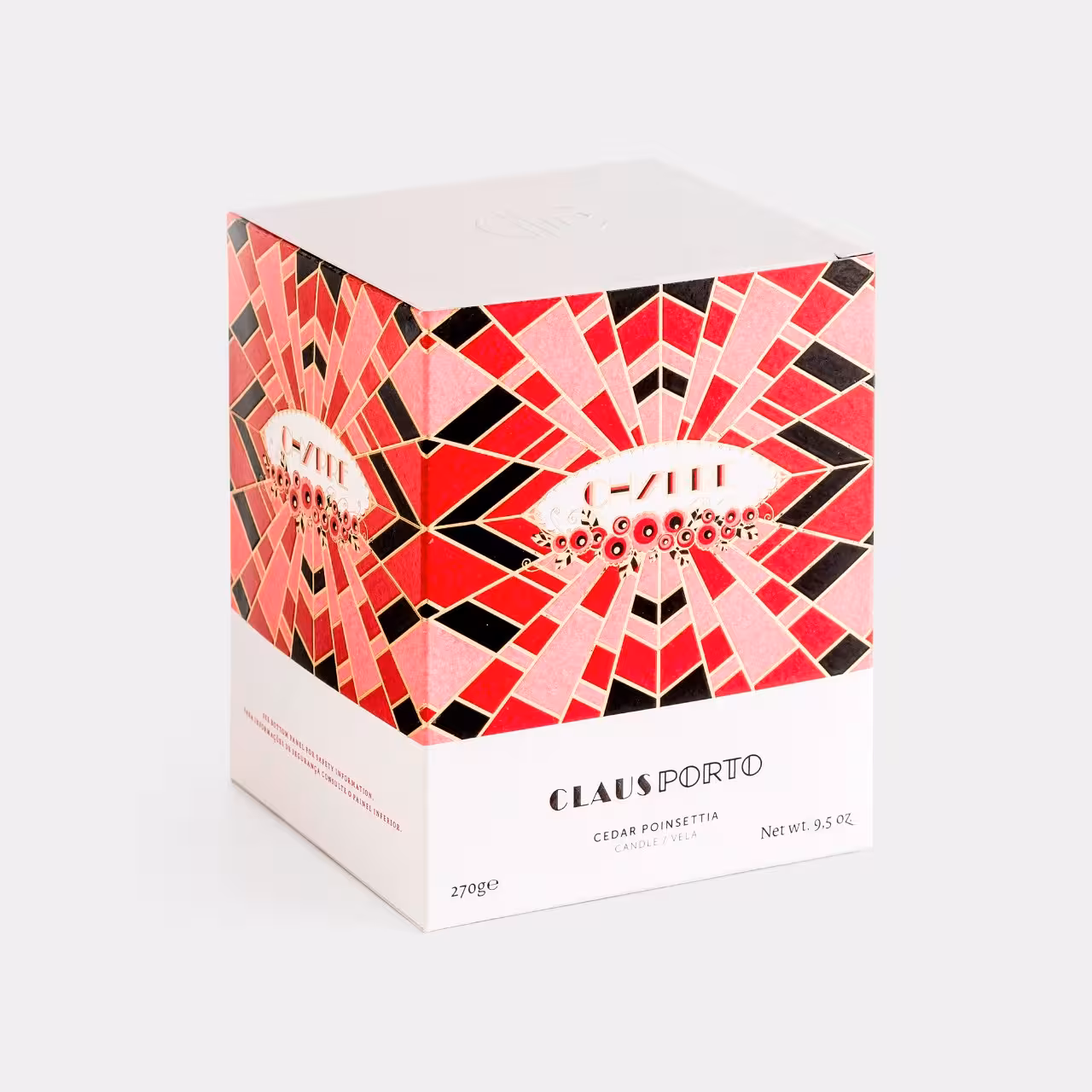 Duftkerze Chypre Verpackung schwarz rot gold