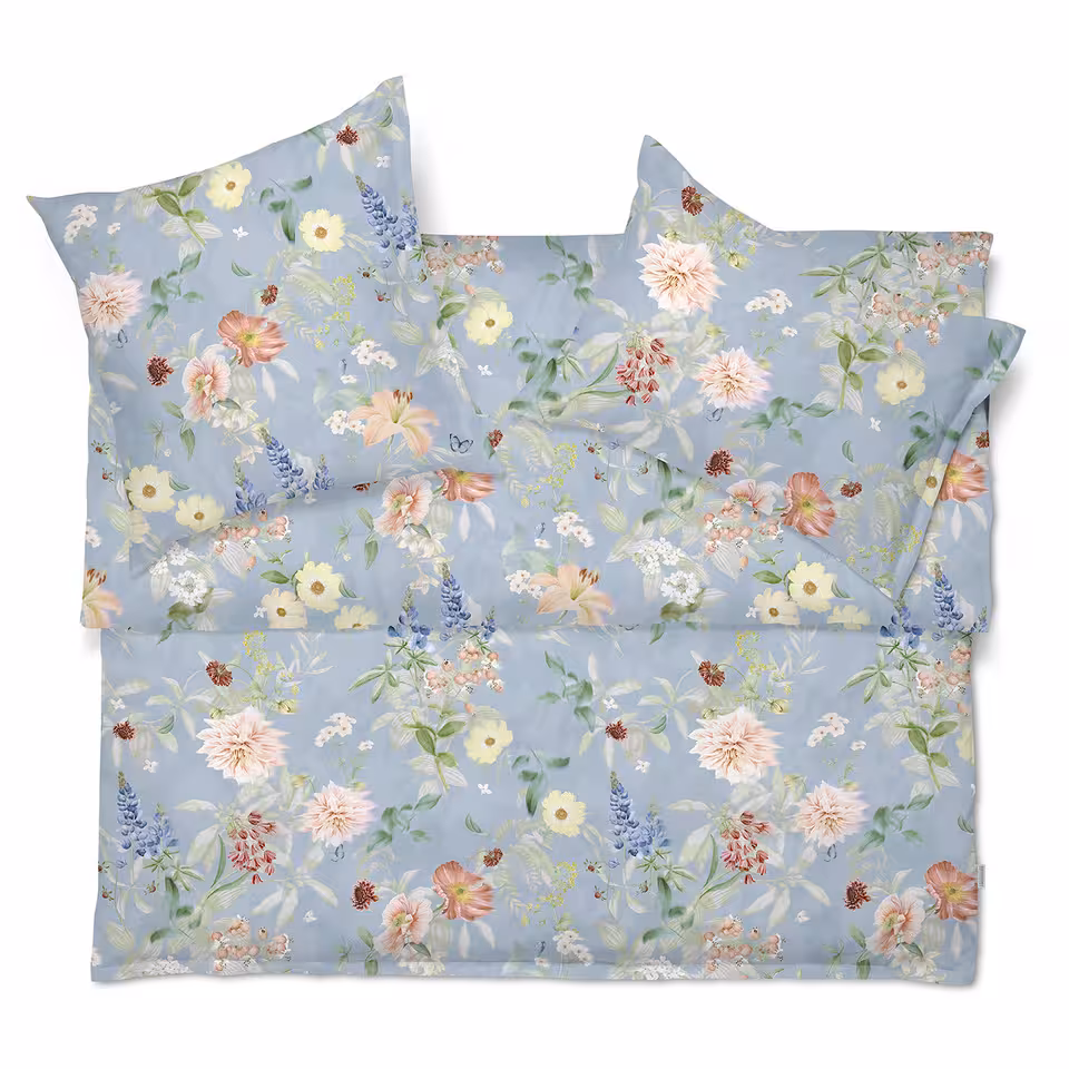 Bettwäsche, Bettbezug, Blumenmuster, Floral, Stoff, 