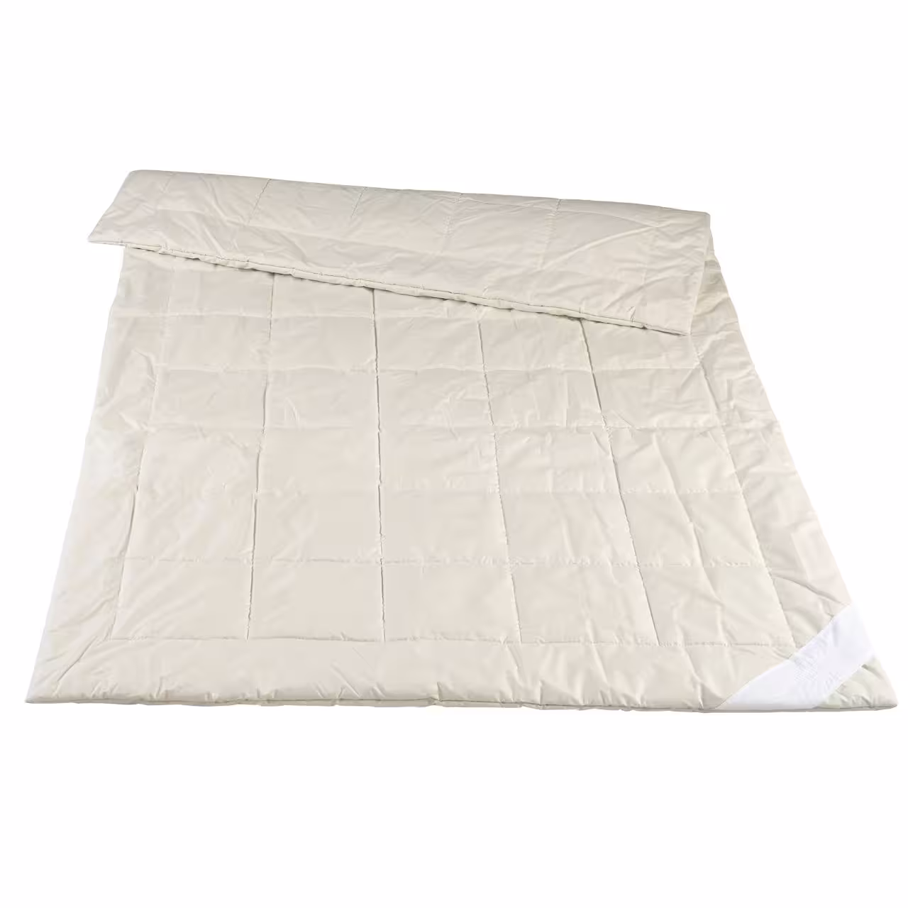 Bettdecke Alpaka beige liegend