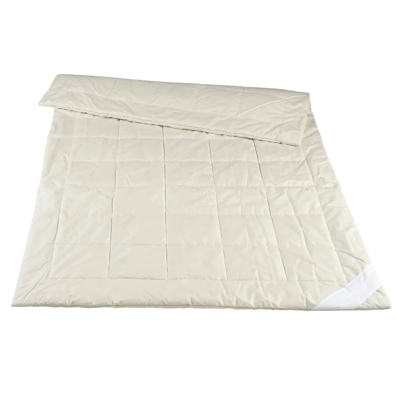 Bettdecke Alpaka beige liegend