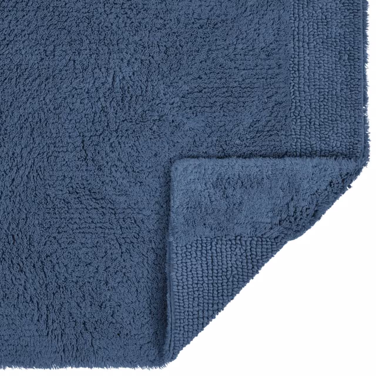 Handtuch, Frottee, Blau, Baumwollstoff, Strukturierte Bordüre, 