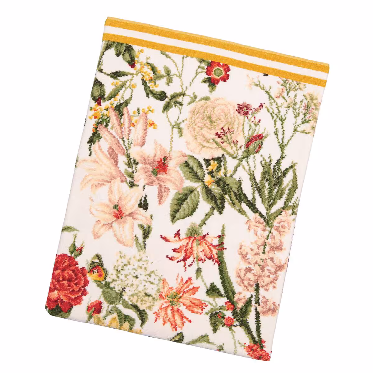 Blumenmuster, Tuch, Floral, Florales Design, Streifenband, 
