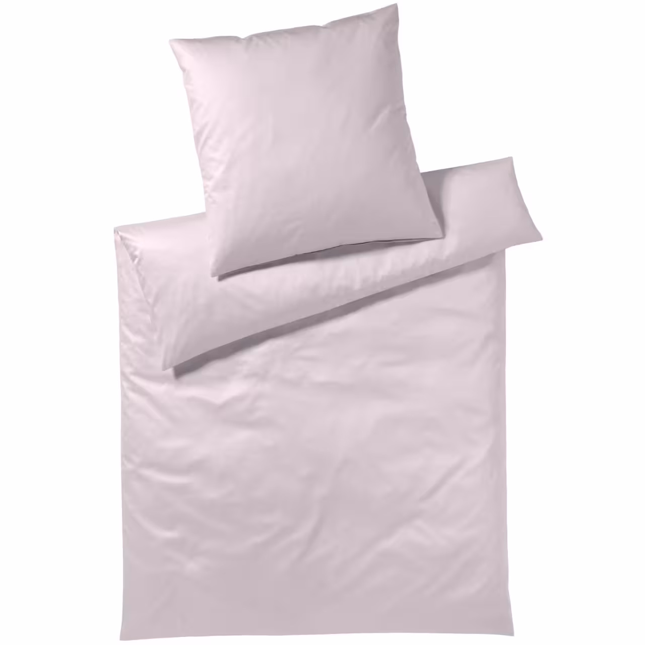 Bettwäsche Garnitur Solid Jersey rosa Draufsicht
