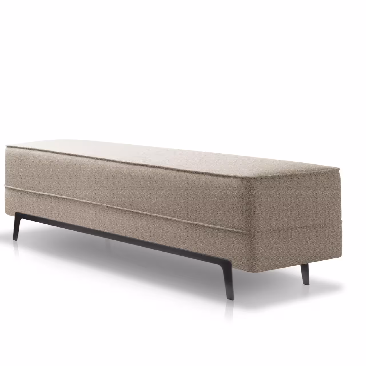Bettbank Adonis beige auf weiß
