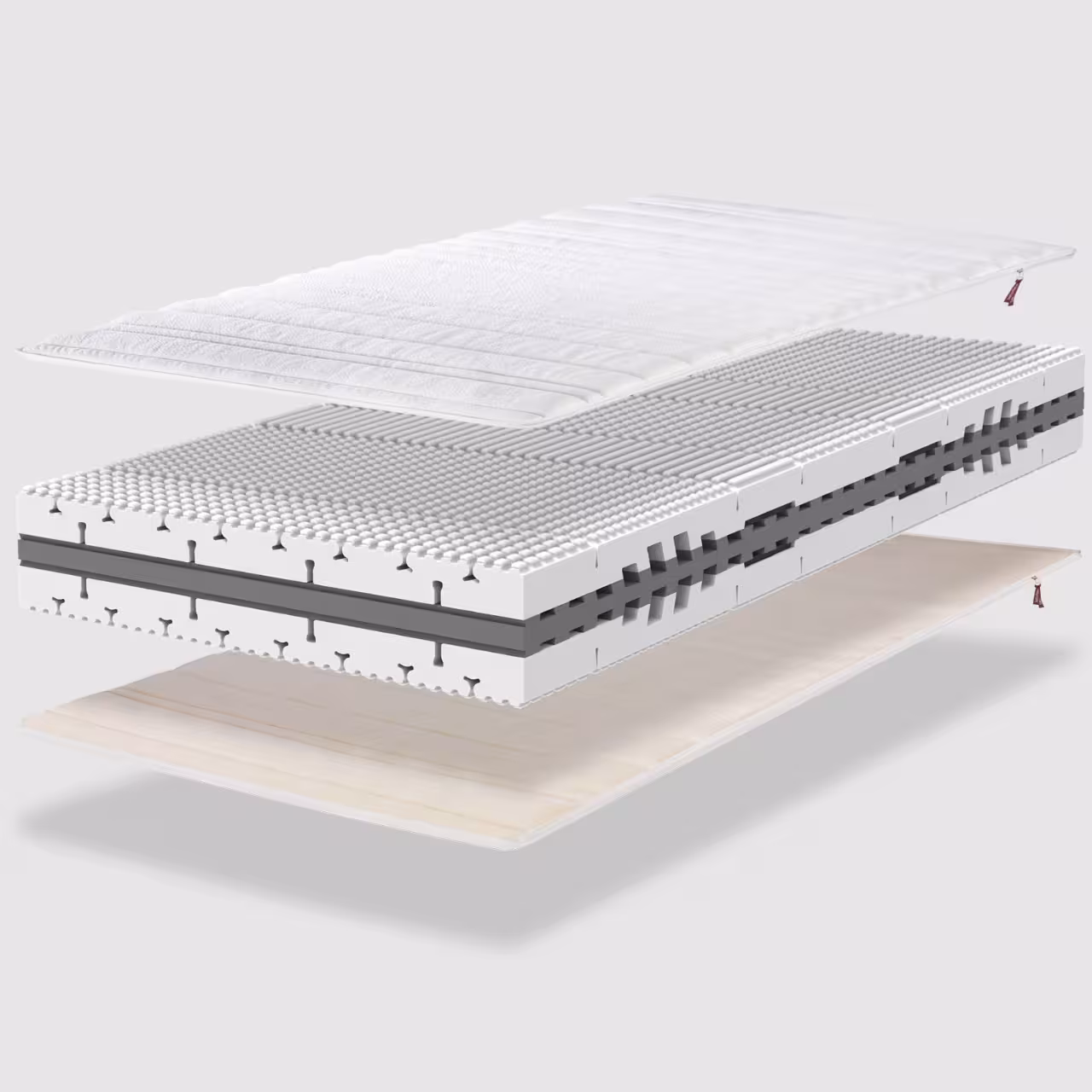 Rumoeller Lattoflex Matratze  Schichtaufbau 19 cm