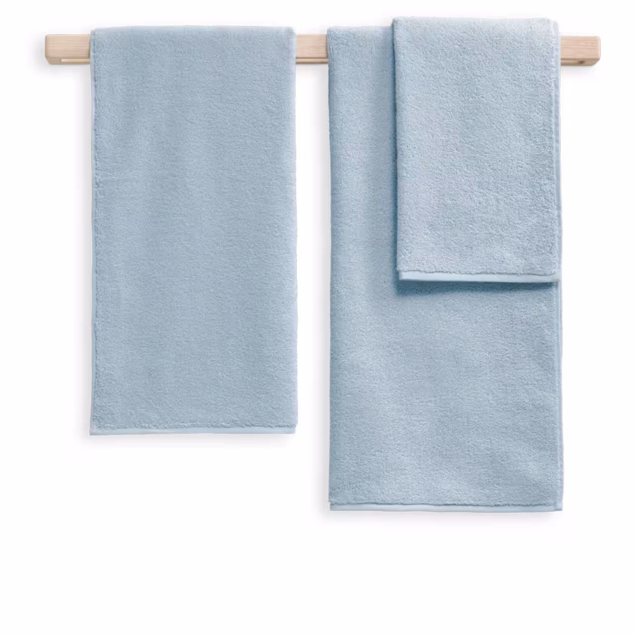 Handtuchset, Frottee, Hellblau, Badetücher, 